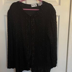 BEADED SILK EVENING JACKET
